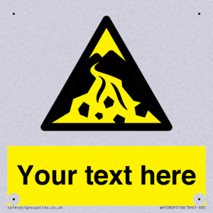 Custom Warning: Debris flow zone